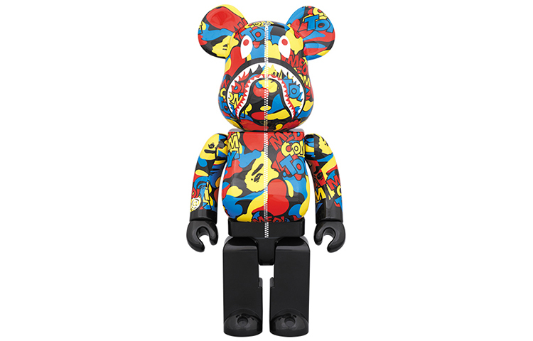 【代購】BE@RBRICK BAPE Camo Shark 100%