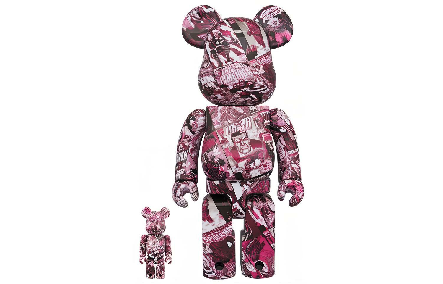 【代購】BE@RBRICK Marvel 80TH Anniversary Red Multicolor