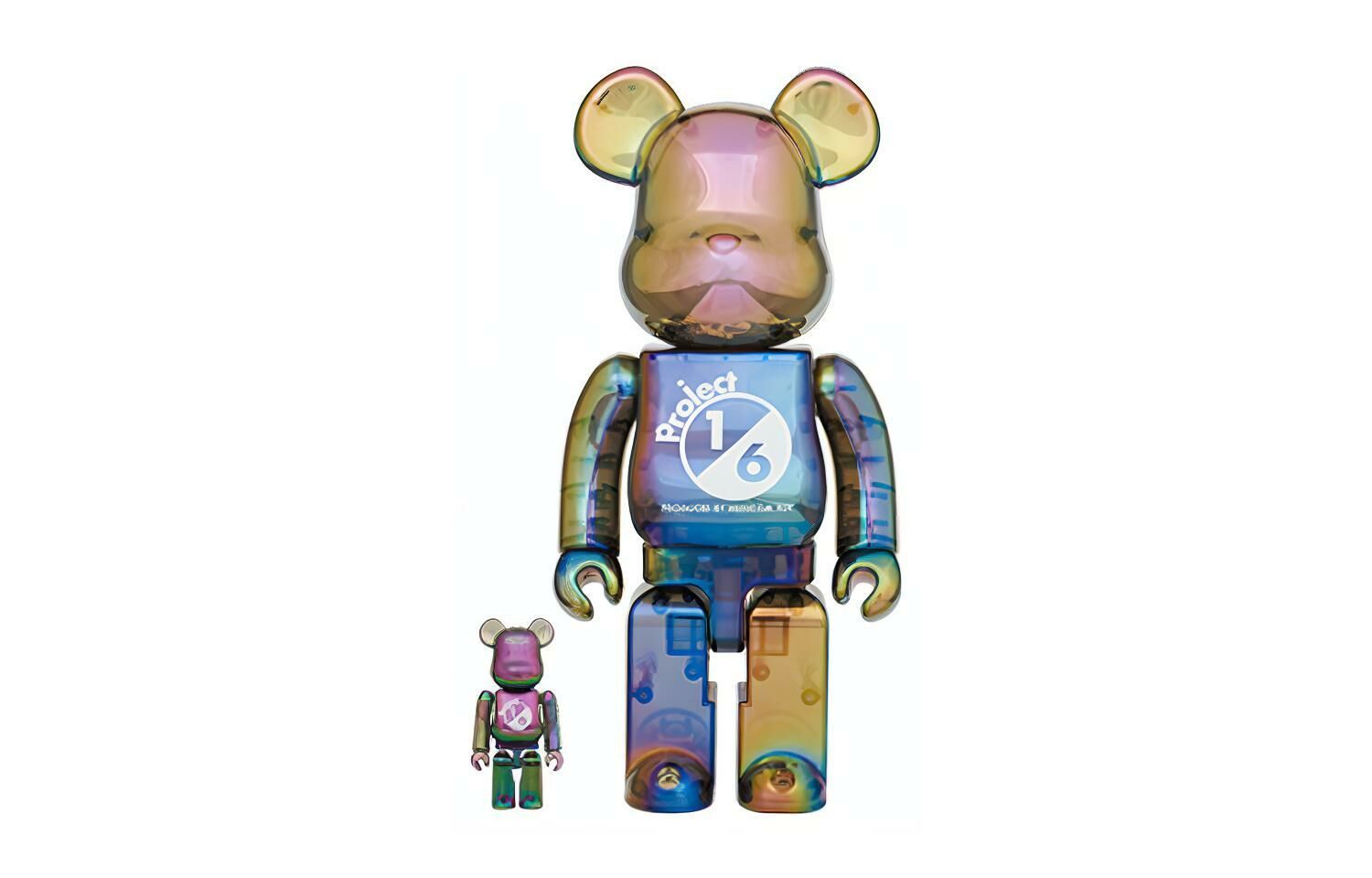 【代購】Bearbrick Project 1/6 BLACK CLEAR CHROME 100％ & 400％