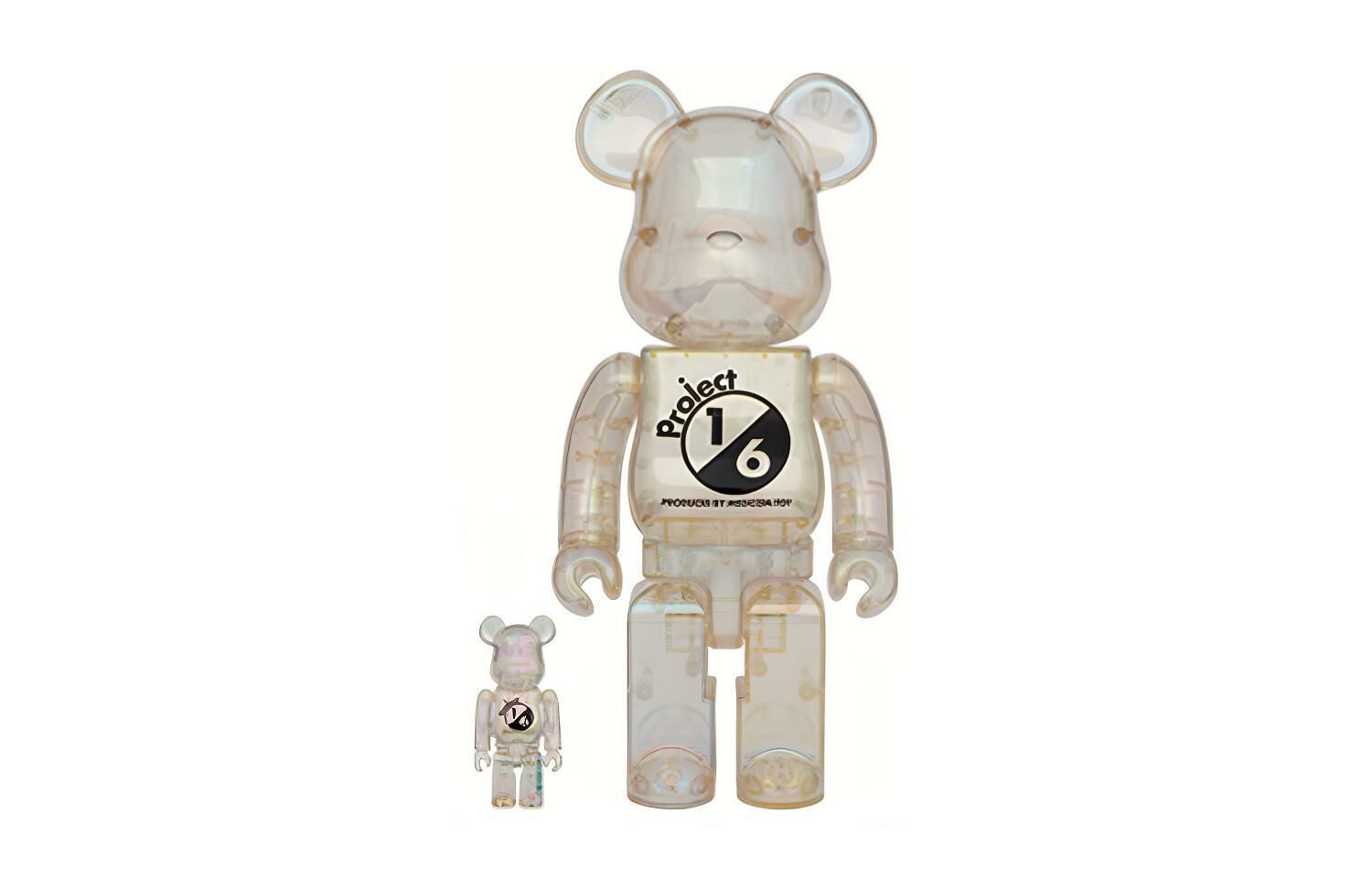 【代購】Bearbrick Project 1/6 BLACK CLEAR CHROME 100％ & 400％