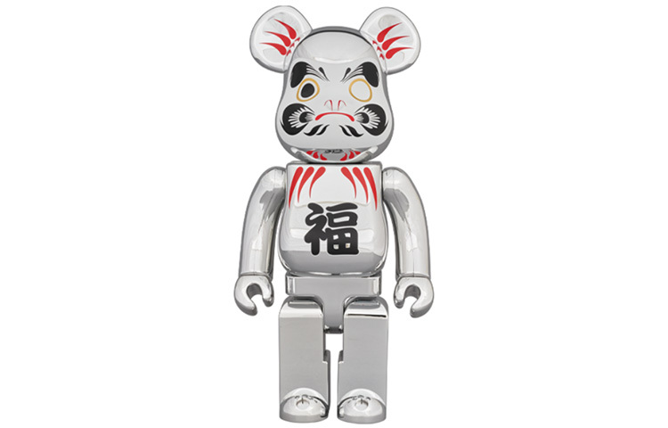 【代購】BE@RBRICK Daruma “GOUKAKU” Silver Plated 400%