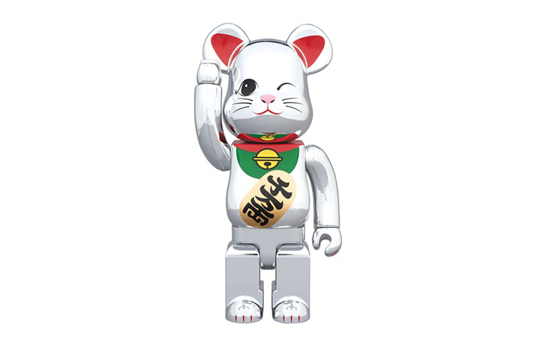 【代購】BE@RBRICK Beckoning Cat Silver Plating 4 Silver