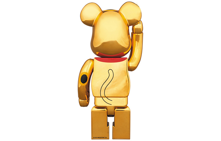【代購】BE@RBRICK NY@BRICK Manekineko Luck Gold Plated 100% & 400%