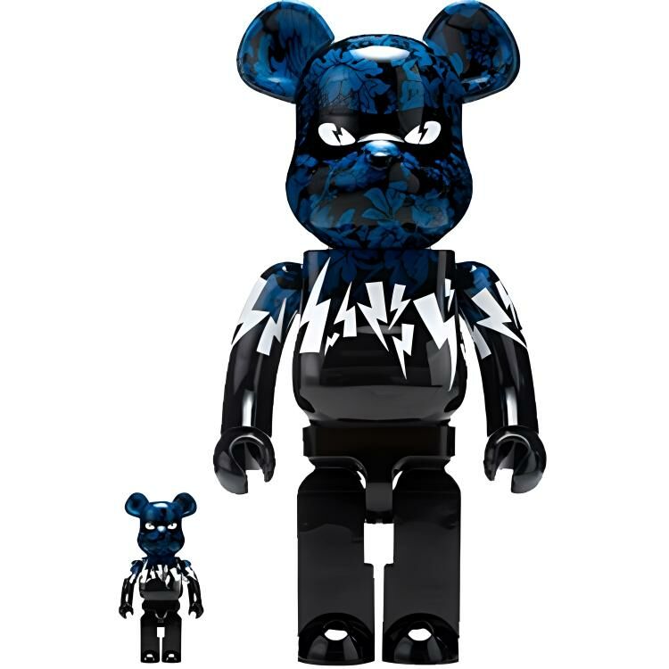 【代購】BE@RBRICK X NEIL BARRETT Classic Lightning Printed Pattern 100%400%