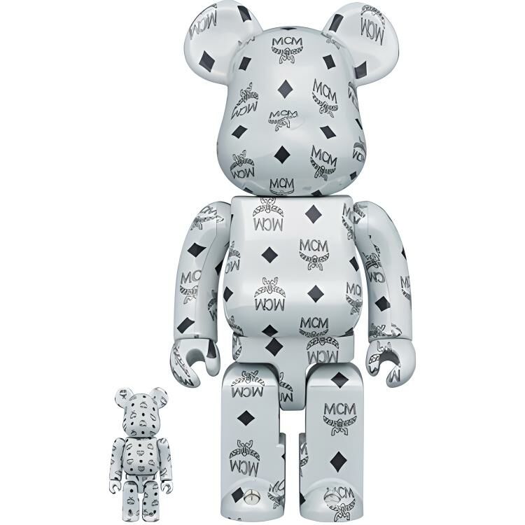 【代購】BE@RBRICK X Mcm White Chrome Ver.