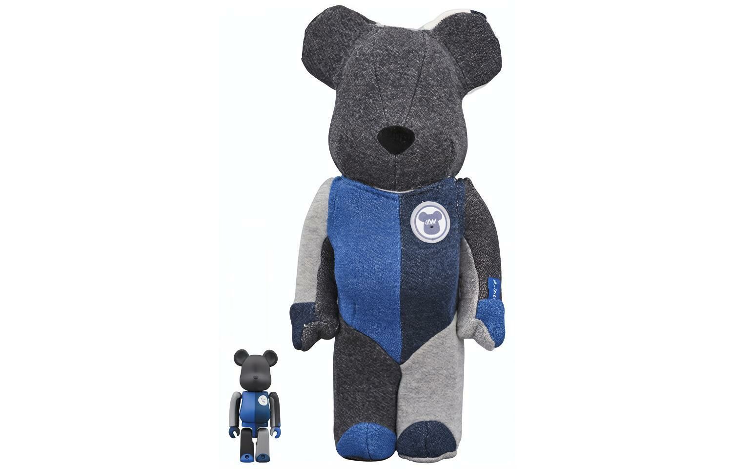 【代購】BE@RBRICK Loopwheeler Black/Blue