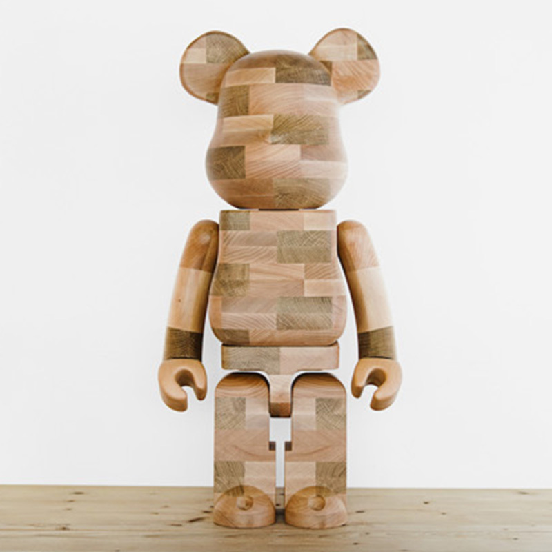 【代購】BE@RBRICK Karimoku Brick Style Tiles Wood