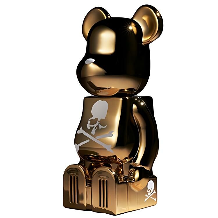 【代購】BE@RBRICK X Cleverin X Mastermind Air Freshener Figure Gold