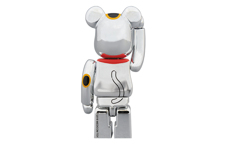 【代購】BE@RBRICK Maneki Neko Silver Plating Silver