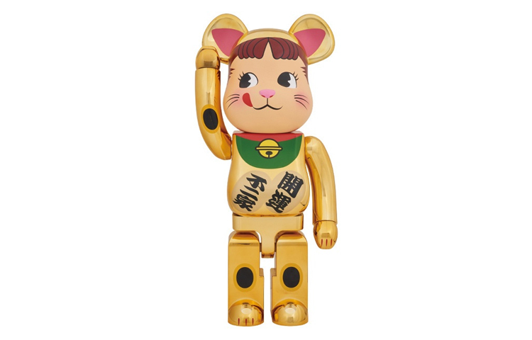 【代購】BE@RBRICK Beckoning Cat Peko Chan Gold Plated Gold