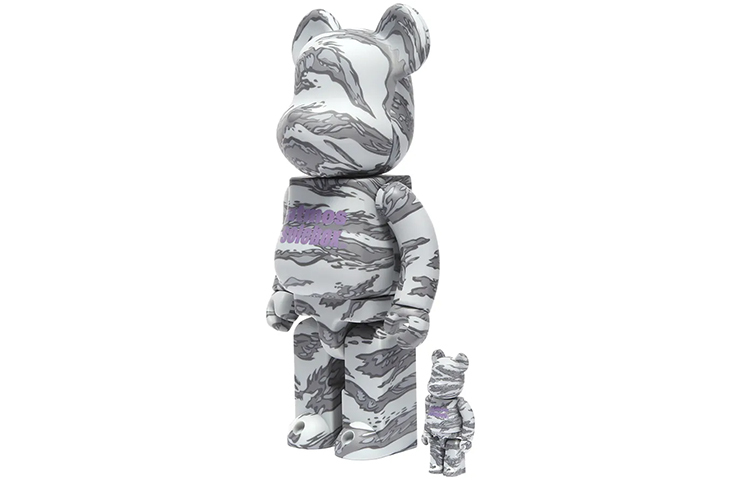 【代購】BE@RBRICK X Atmos X Solebox Grey