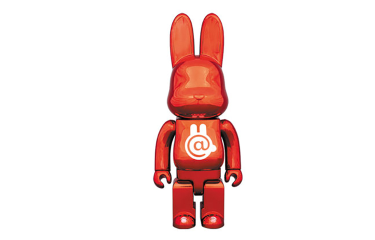 【代購】BE@RBRICK Rabbrick Chrome Red
