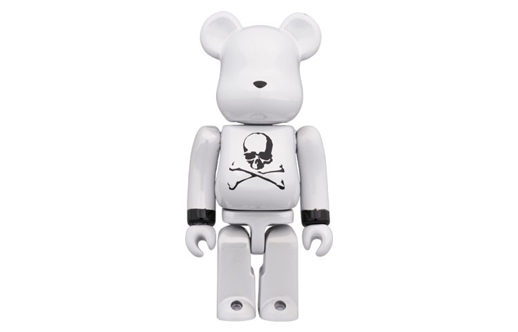 【代購】BE@RBRICK X Mastermind Japan White Chrome