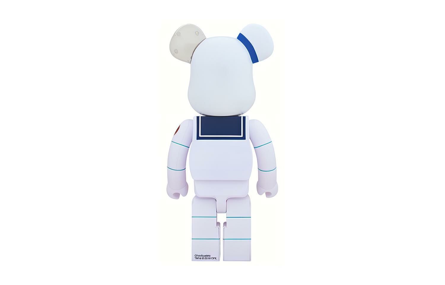 【代購】BE@RBRICK X Ghostbusters Stay Puft Marshmellow Man Angry Face White