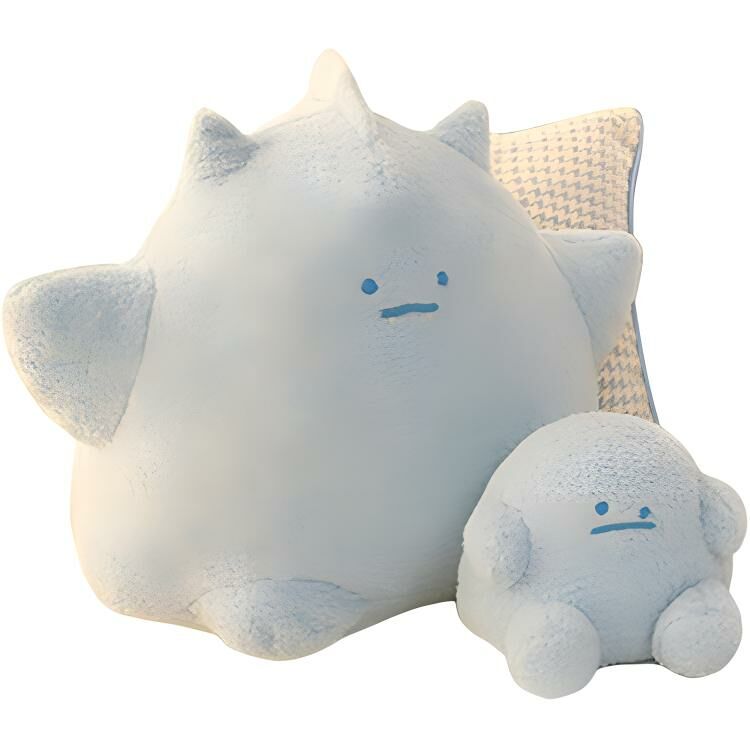 【代購】POP MART ROAR YUKI Glow In The Dark Blue Dolls Plush Doll 31cm High