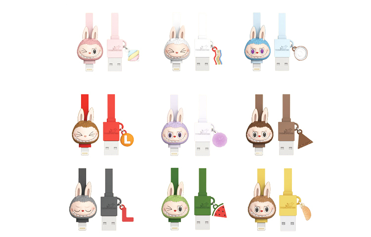 【代購】POP MART LABUBU THE MONSTERS Vintage Sweet Cable IPhone Blind Box Products Single Blind Box/whole Box 9 Pcs