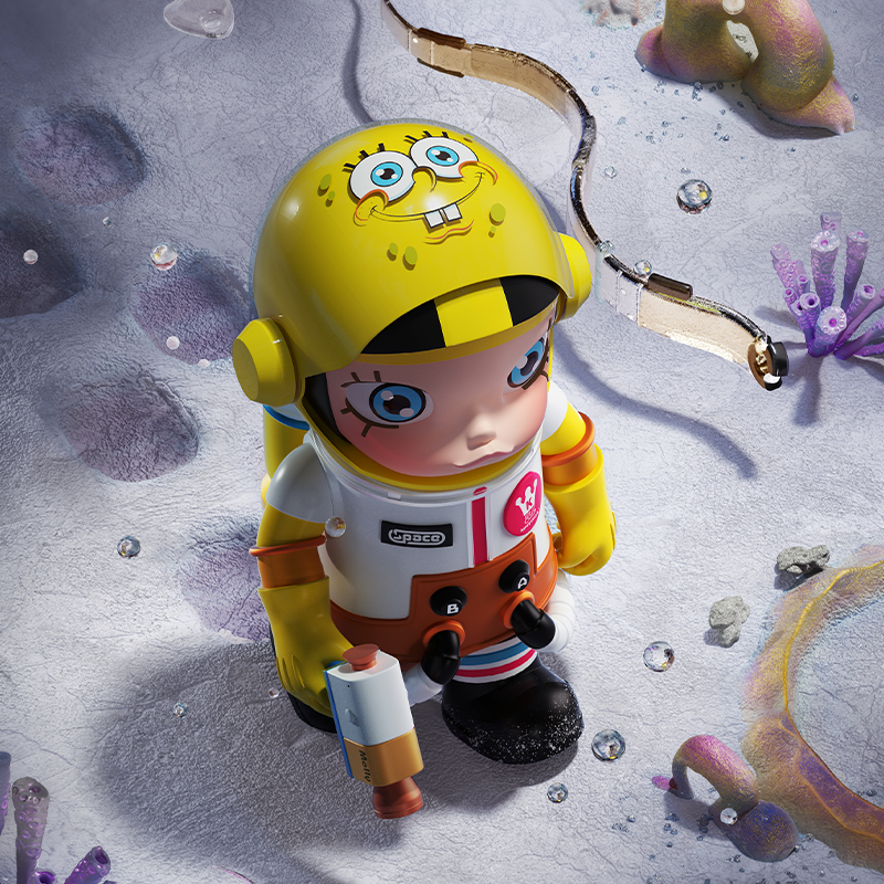 【代購】POP MART Mega Collection Space Molly X Sponge Bob 1000%