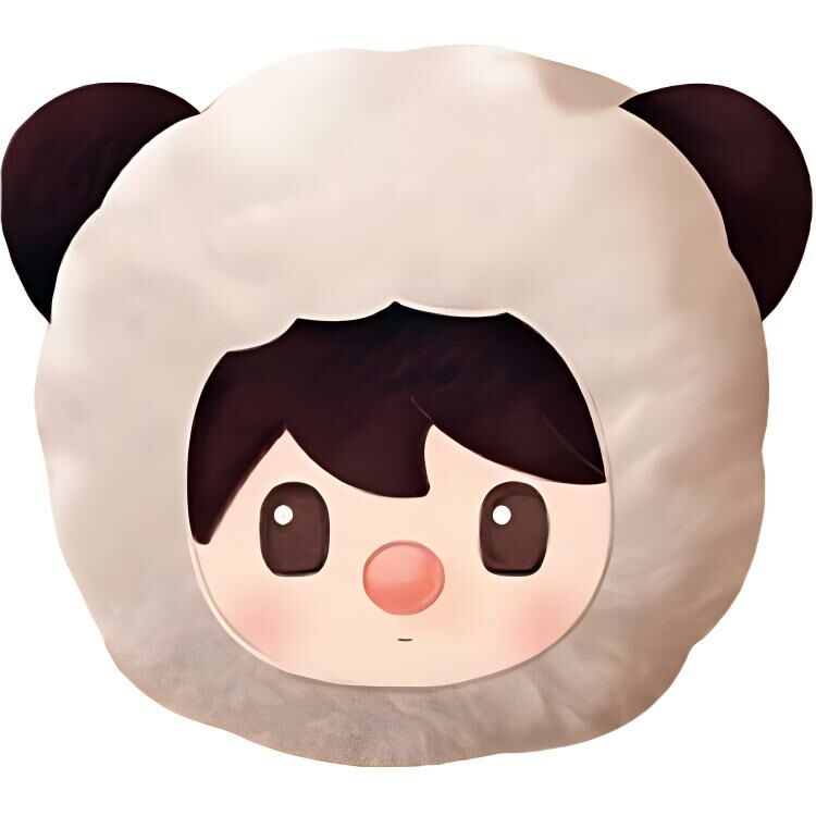 【代購】POP MART Little Sweet Bean Animal Playhouse Sweet Beans Pillow Gray Dolls Plush Doll 30cm High