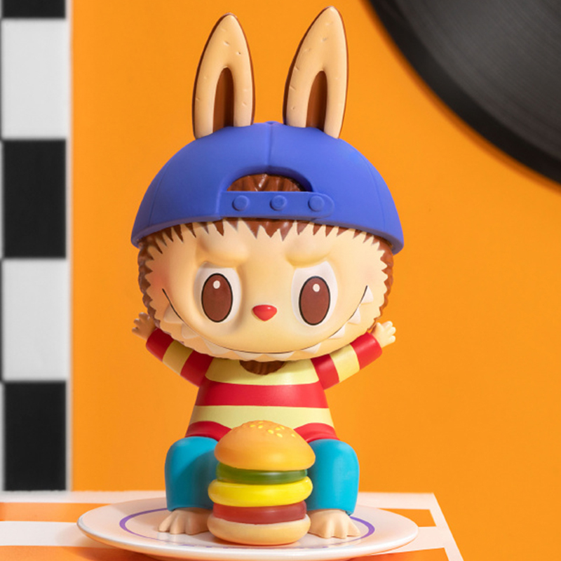 【代購】POP MART ZIMOMO Labubu Sweet Burger Hang Tag Box 9cm