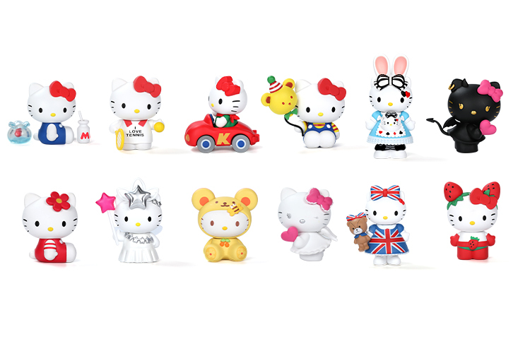 【代購】POP MART Hello Kitty 45th Anniversary Collection Blind Box Products Single Mystery Box/Full Box 12 Pcs
