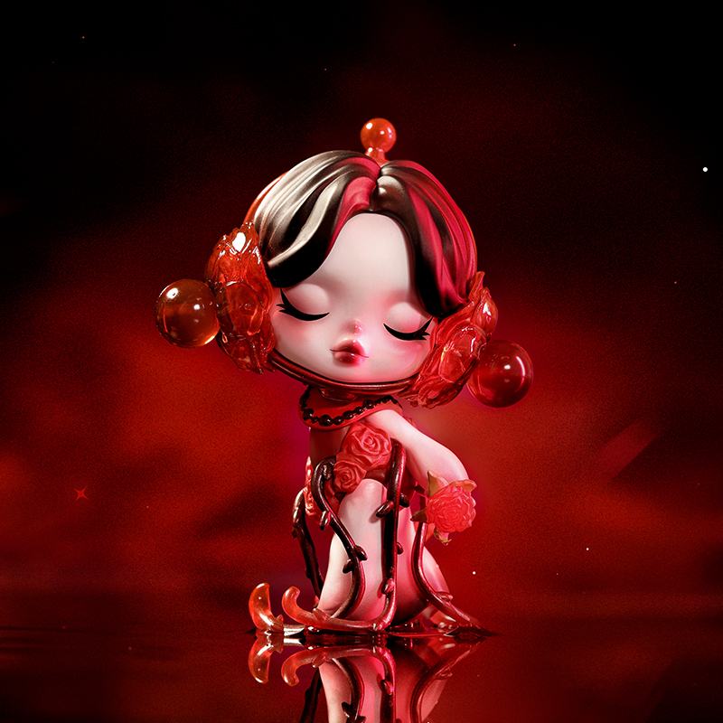 【代購】POP MART SKULLPANDA Valentine's Day Limited Edition Figure Hang Tag Box 9cm