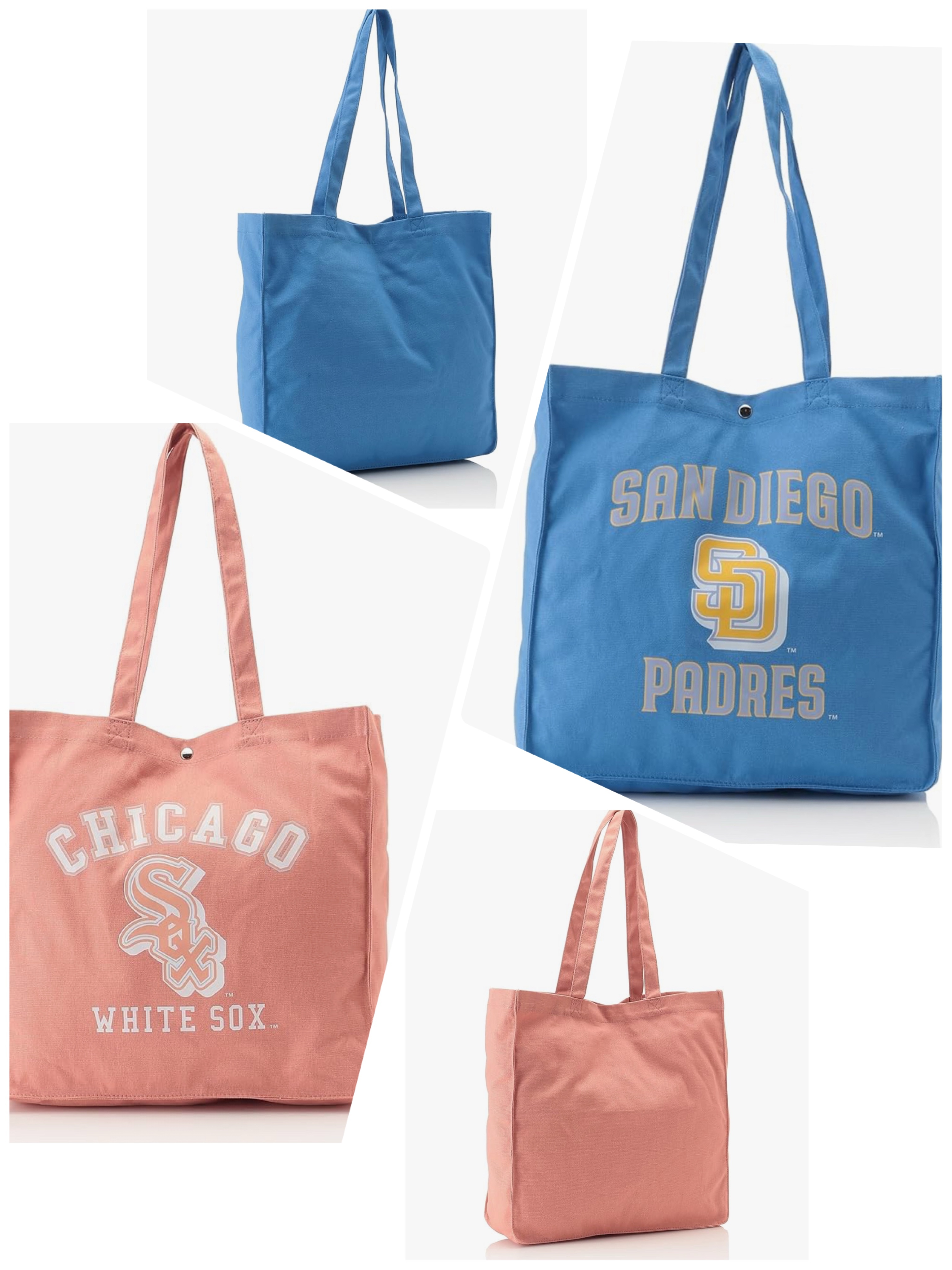 【預購】J0210901 MLB 帆布TOTE 2種顏色藍橙