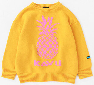 【網店獨家發售】#KAVU #日版 Kid's Pineapple Knit #Mustard