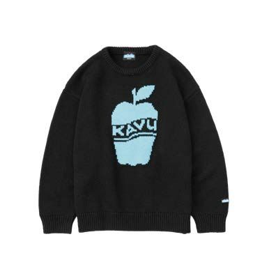【網店獨家發售】#KAVU #日版 Kid's Apple Knit #Black