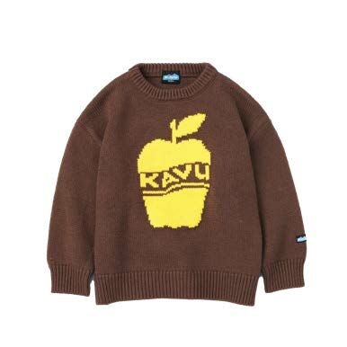 【網店獨家發售】#KAVU #日版 Kid's Apple Knit #Brown