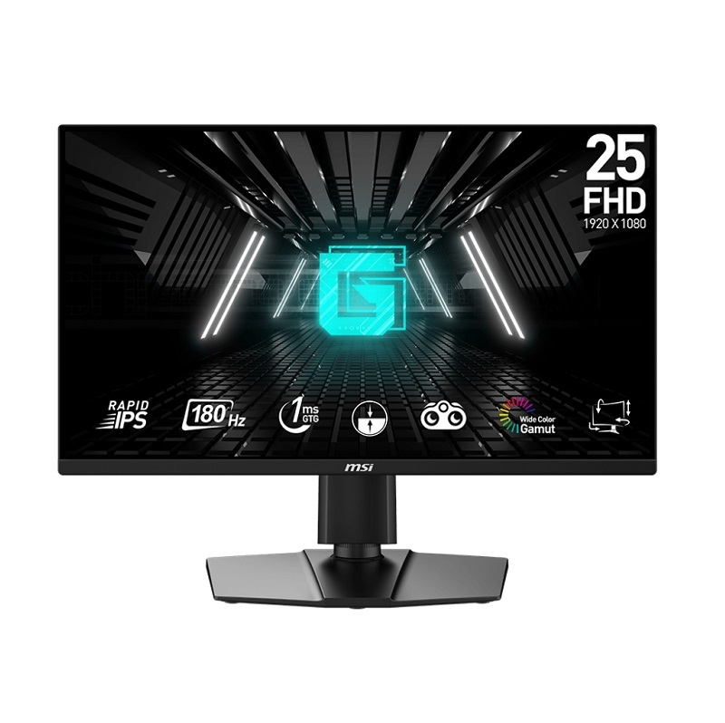 米特3C數位–MSI 微星 G255PF E2 25吋 電腦螢幕 IPS 窄邊框 抗藍光 旋轉螢幕 180Hz 1ms