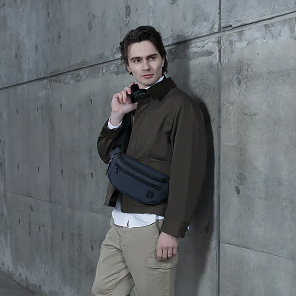 beside u SERIAL 斜跨包 腰包 防盜錄防潑水 BAP2320