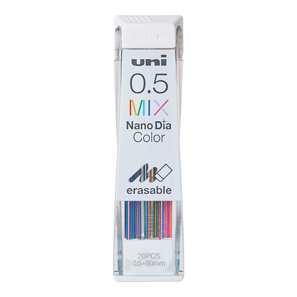 日本 Uni Nano Dia Color 0.5-202NDC 彩色機械鉛筆芯筆芯 0.5mm 書寫漫畫創作用品高硬度