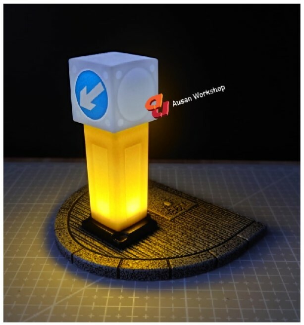Ausan workshop : 1:12安全島燈箱