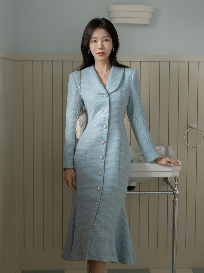 [現貨] Mildred修身人魚洋裝 [ 2色 / S,M ]