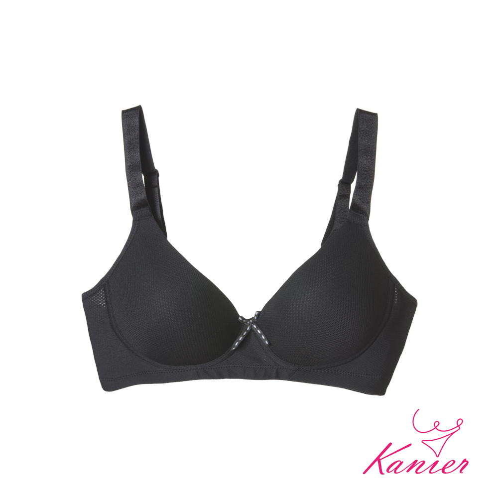 【Kanier卡妮兒】深度輕呼吸透氣無鋼圈內衣【5005 黑色 -B / C / D罩杯】