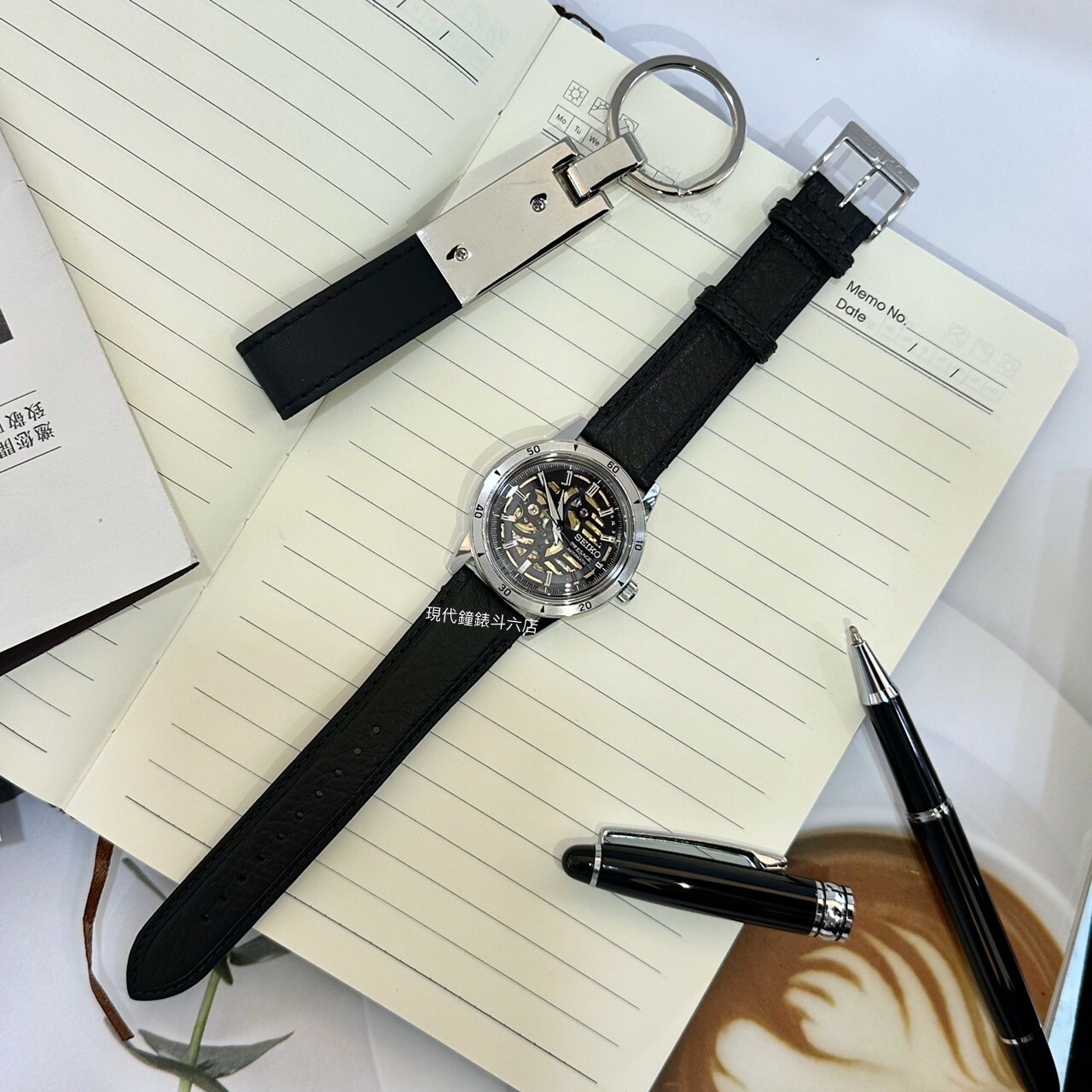 【SEIKO 精工】Presage復古系列 重機引擎設計鏤空機械 4R72-00C0J 39.5mm 現代鐘錶