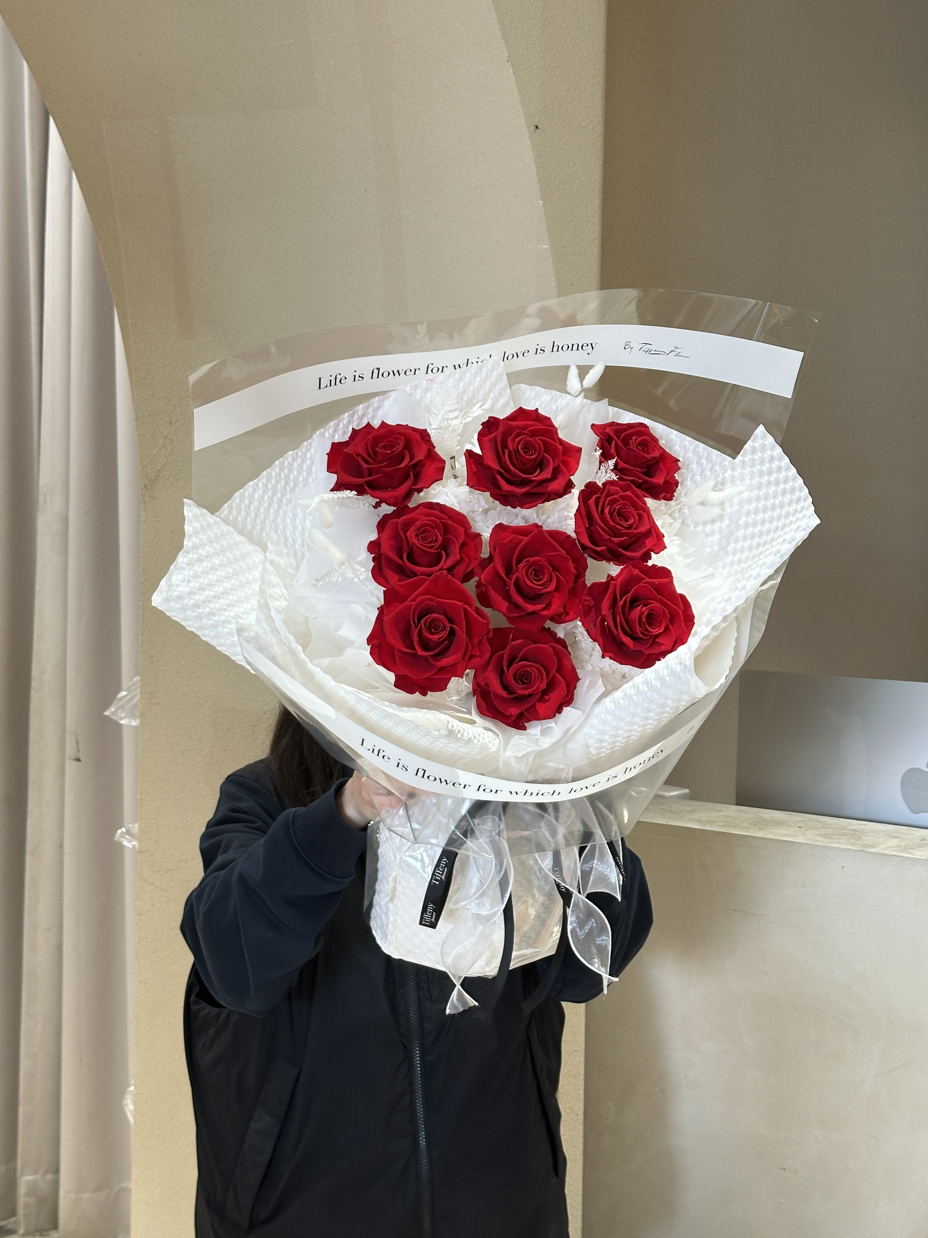 Elephant Love 超巨大9朵永生花束