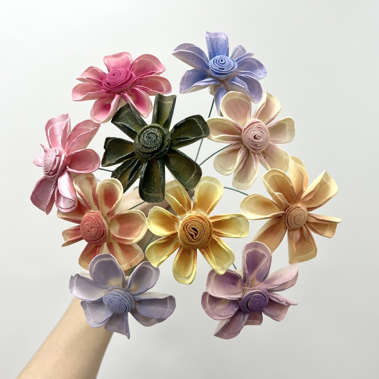 越南索拉花 白色小雛菊 4CM<十支一把>