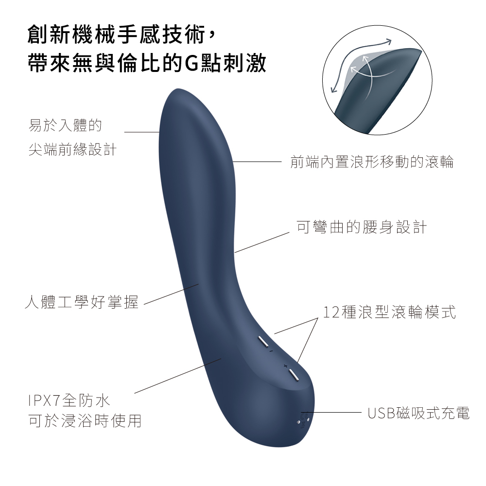 德國 Satisfyer G-Spot Wave 4 GC點浪型滾輪棒