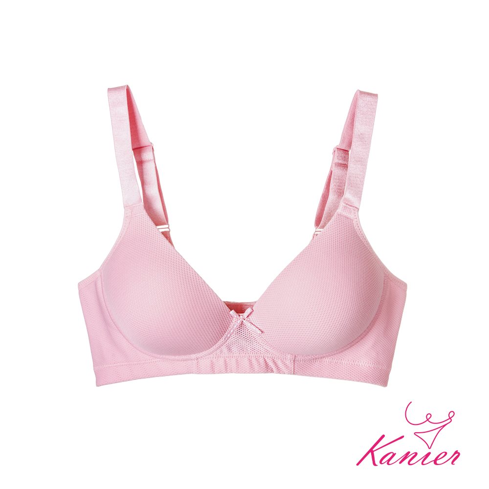 【Kanier卡妮兒】深度輕呼吸透氣無鋼圈內衣【5005 粉色 -B / C罩杯】