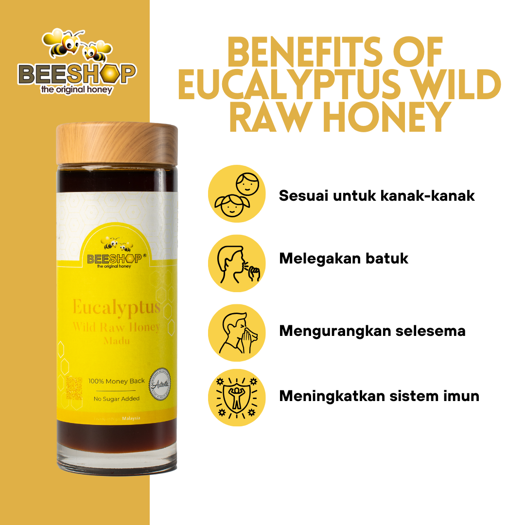 EUCALYPTUS WILD RAW HONEY (HALAL)