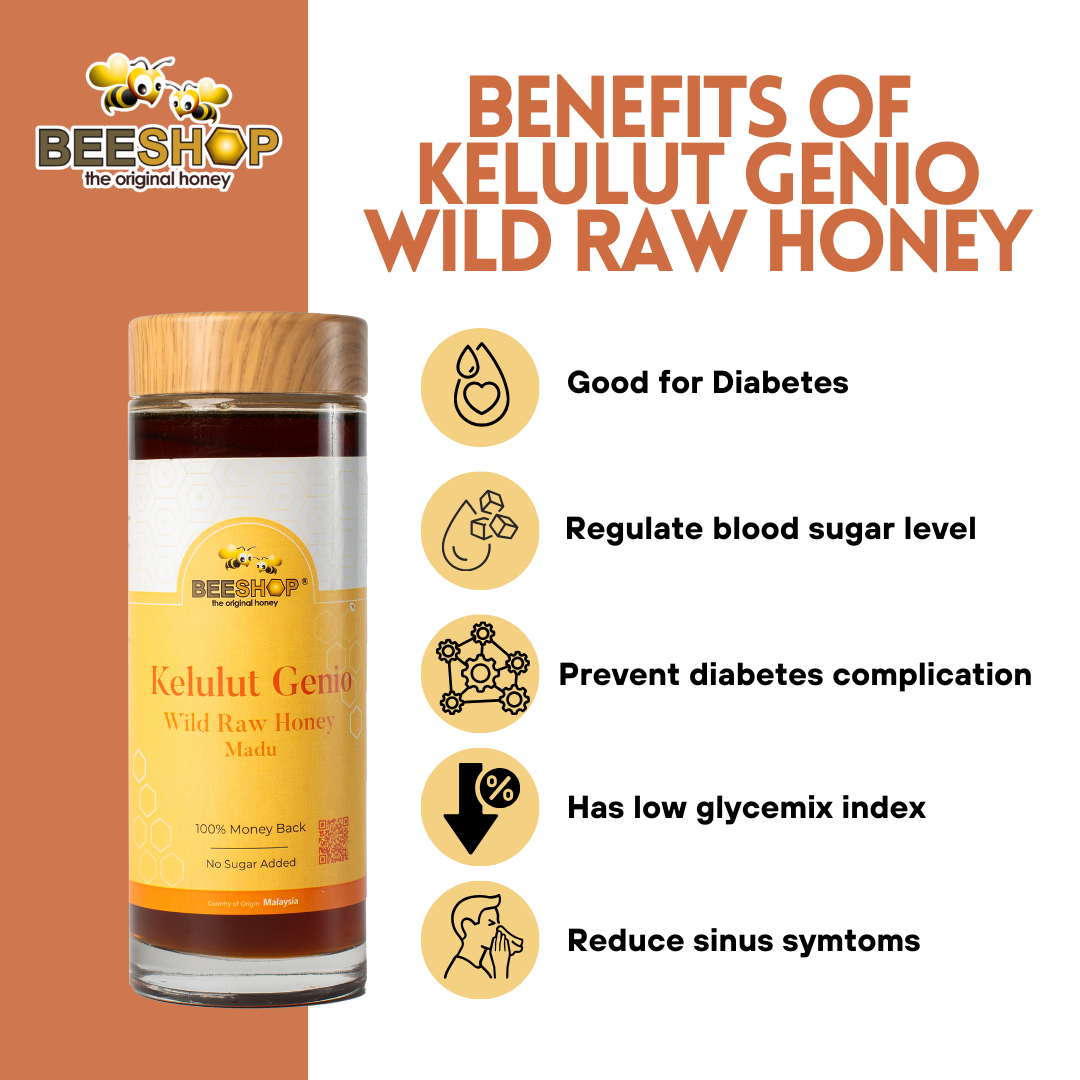 KELULUT GENIO WILD RAW HONEY (HALAL)