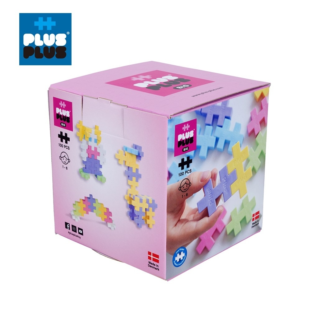 【++Plus-Plus 加加積木】BIG大顆粒-夢幻系列 100pcs 盒裝