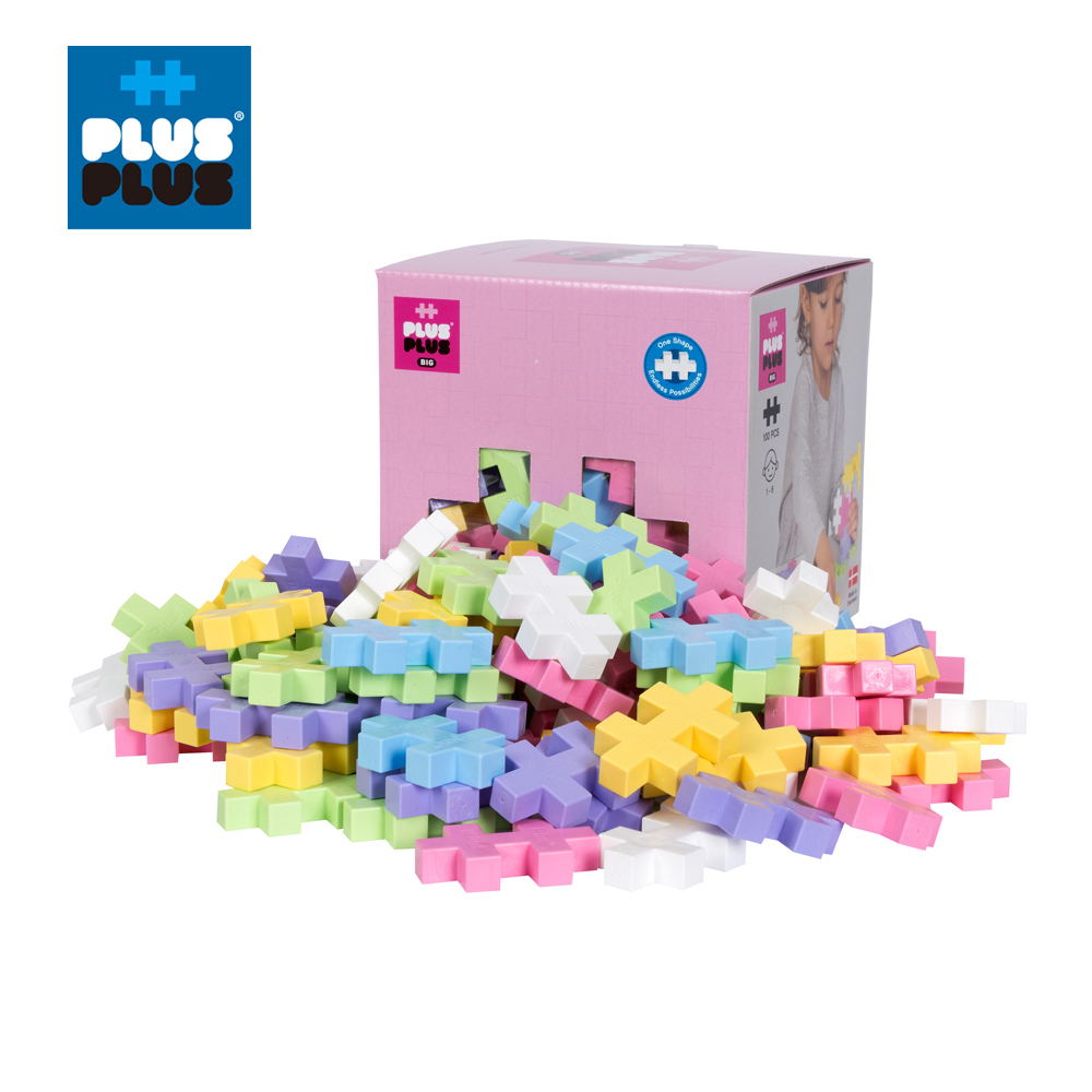【++Plus-Plus 加加積木】BIG大顆粒-夢幻系列 100pcs 盒裝