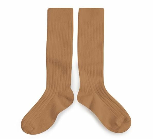 (預購) COLLEGIEN 羅紋長襪 La Haute - 779 Caramel au Beurre Salé 焦糖