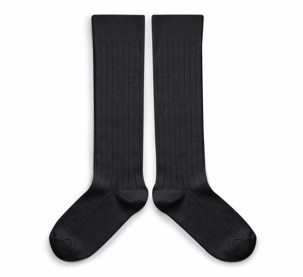 (預購) COLLEGIEN 羅紋長襪 La Haute - 783 Pierre de Volvic 深灰