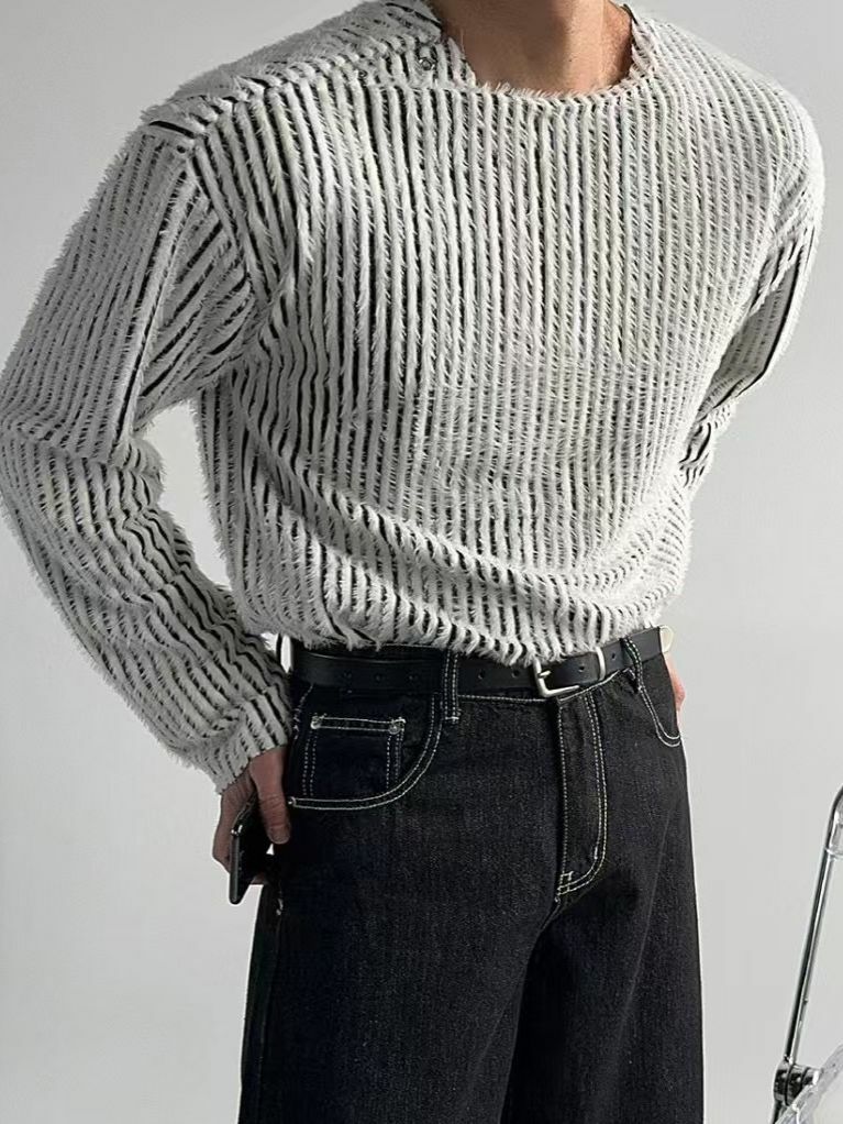 直紋長袖衫 ENOC-026T