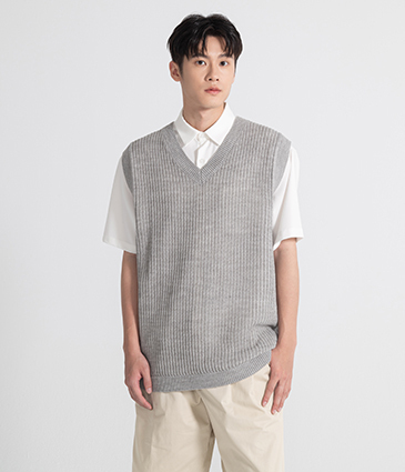 【第二件5折】網洞手勾針織背心