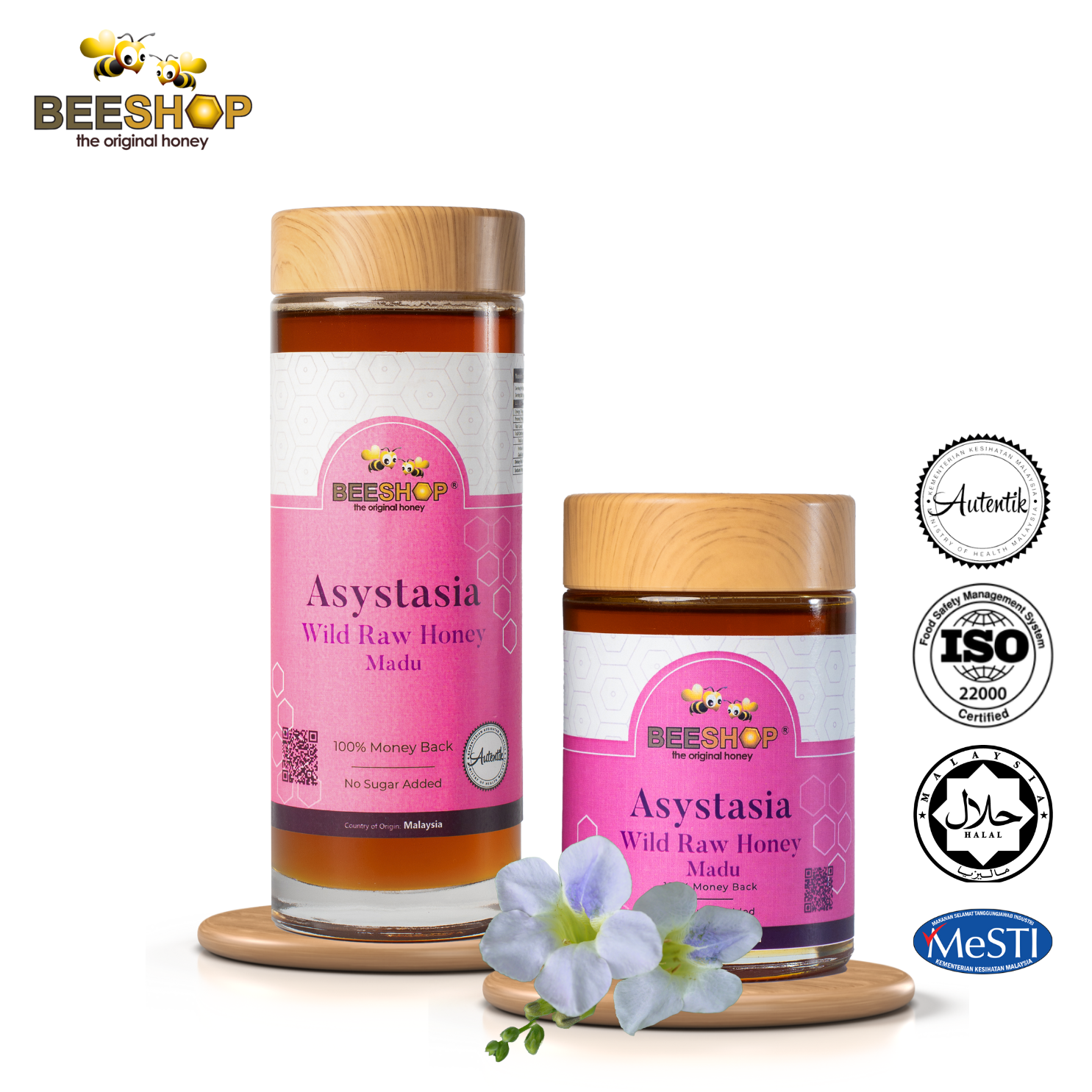 ASYSTASIA WILD RAW HONEY (HALAL)