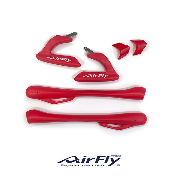 紅 替換配件三件組｜側托腳套卡榫